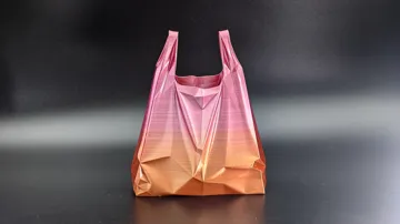 Modelo para impresión 3D: 丝绸质感塑料袋花瓶 — vista de referencia 3