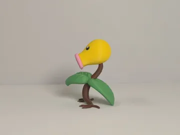 Modelo para impresión 3D: 宝可梦 第一世代 #0069 喇叭芽(Bellsprout)多色模型 — vista de referencia 5