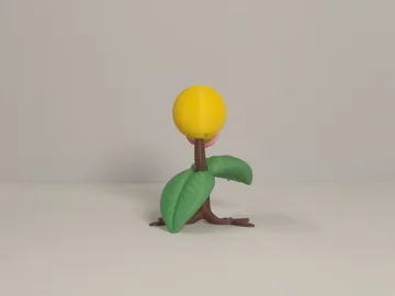 Modelo para impresión 3D: 宝可梦 第一世代 #0069 喇叭芽(Bellsprout)多色模型 — vista de referencia 3