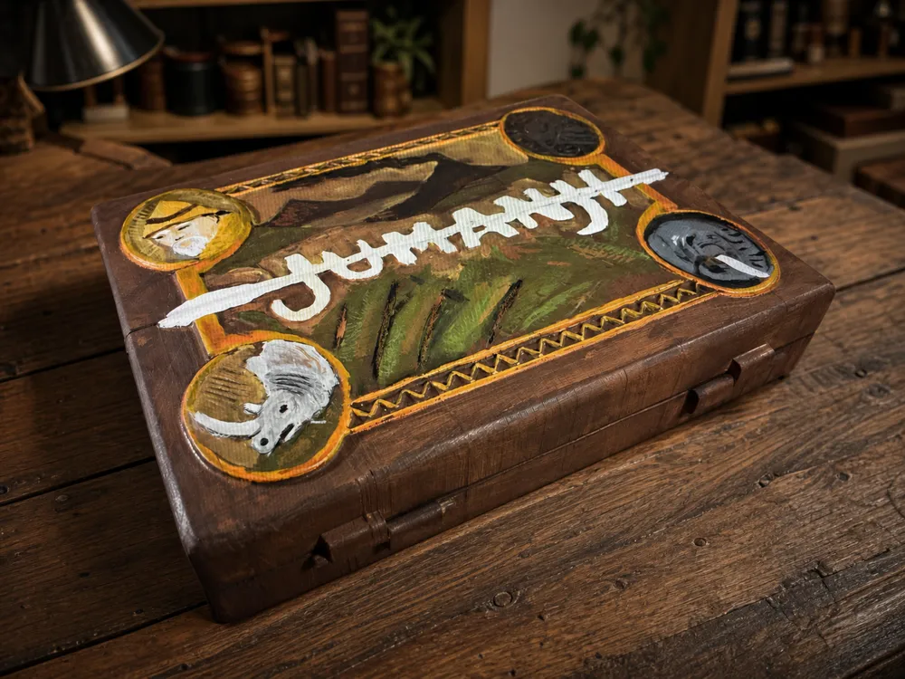 Modelo para impresión 3D: Jumanji – Plateau de jeu complet. Referencia del modelo original.