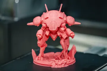 Modelo para impresión 3D: DVA — vista de referencia 3