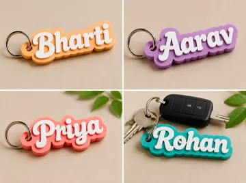 Llavero: Unique Customizable Name Keychain — vista de referencia 3