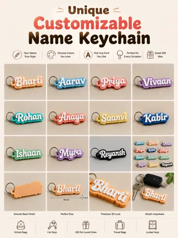 Llavero: Unique Customizable Name Keychain — vista de referencia 2