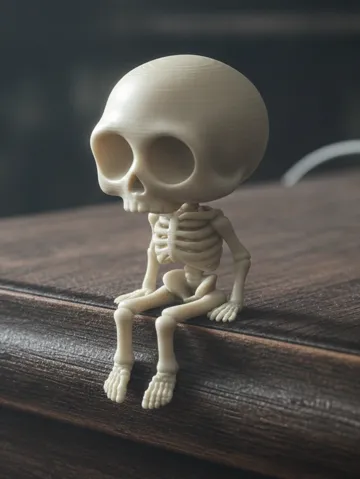 Adorno temático: Sitting skeleton v2 — vista de referencia 2