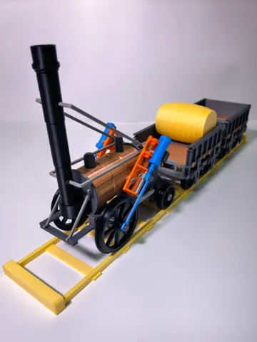 Modelo para impresión 3D: 1829蒸汽火车 — vista de referencia 2