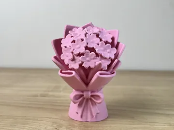 Modelo para impresión 3D: 雏菊花束 — vista de referencia 4