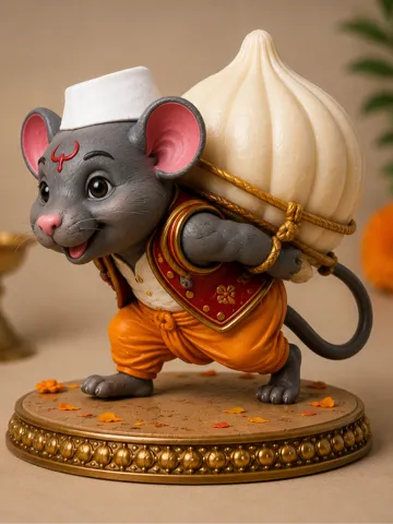 Figura decorativa: Mushak — vista de referencia 2