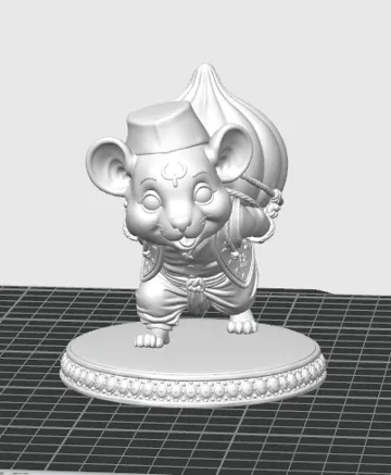 Figura decorativa: Mushak — vista de referencia 3