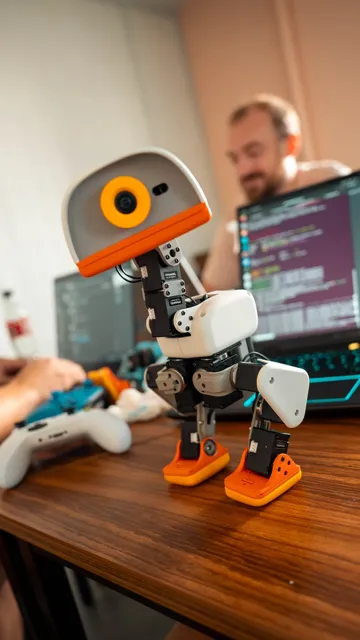 Modelo para impresión 3D: Mircoduck鸭型机器人 — vista de referencia 4
