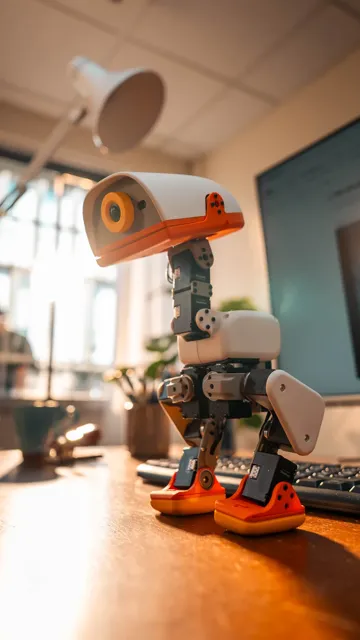Modelo para impresión 3D: Mircoduck鸭型机器人 — vista de referencia 3