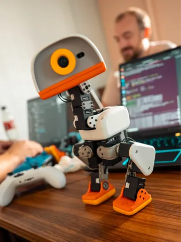 Modelo para impresión 3D: Mircoduck鸭型机器人 — vista de referencia 2