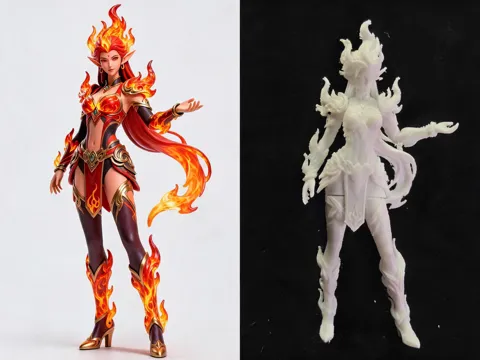 Modelo para impresión 3D: 火焰精灵 — referencia de MakerWorld