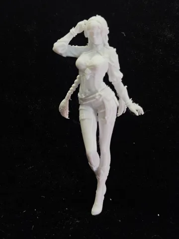 Modelo para impresión 3D: 双辫少女 — vista de referencia 5