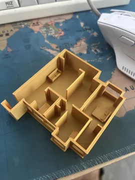 Modelo para impresión 3D: 户型图一键转3d模型 — vista de referencia 3