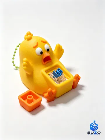 Accesorio para impresora 3D: 搞怪毛绒小鸡点击器 — vista de referencia 2