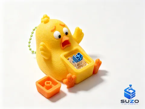 Accesorio para impresora 3D: 搞怪毛绒小鸡点击器 — referencia de MakerWorld