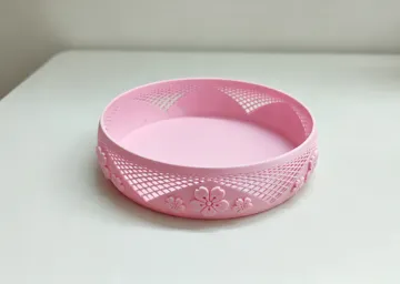 Modelo para impresión 3D: 优雅的樱花网纹果篮 — vista de referencia 3