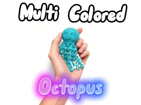 Modelo para impresión 3D: Multi Colored Octopus! — referencia de MakerWorld