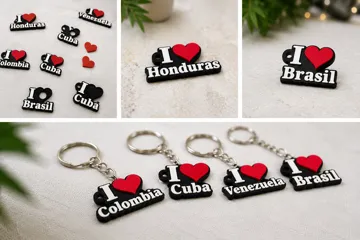 Llavero: Custom I Love Keychain & Fridge Magnet Generator — vista de referencia 5