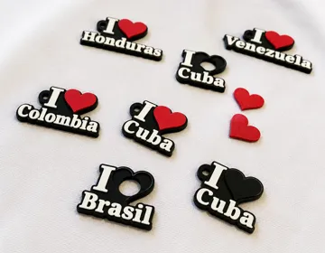 Llavero: Custom I Love Keychain & Fridge Magnet Generator — vista de referencia 3