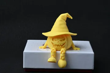 Modelo para impresión 3D: 恐怖氛围桌面装饰铰链可动南瓜 — vista de referencia 5