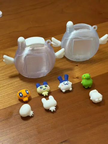 Modelo para impresión 3D: 拓麻歌子摇摇乐2.0 | 可拆卸红外顶盖 | 竹屎收纳 — vista de referencia 4