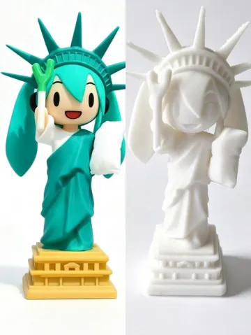 Modelo para impresión 3D: 初音未来自由女神像3D打印模型 — vista de referencia 2