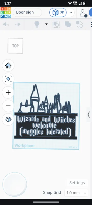 Letrero o emblema decorativo: Harry Potter Door Sign — vista de referencia 4