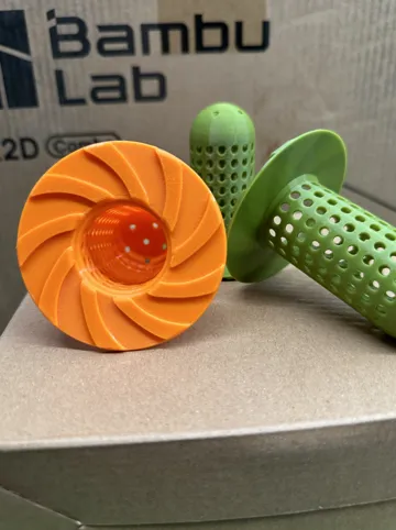 Modelo para impresión 3D: 卫生间方形地漏过滤网,旋转下水非常快! — vista de referencia 5