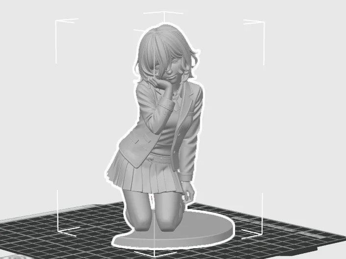 Modelo para impresión 3D: 电锯人--蕾塞--跪姿. Referencia del modelo original.