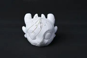Modelo para impresión 3D: 伸缩滑溜驯龙高手无牙仔夜煞解压玩具 — vista de referencia 3