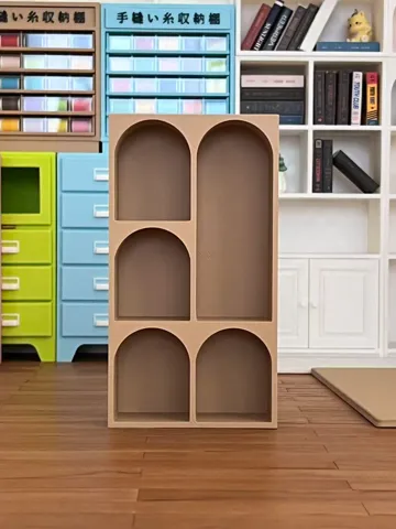 Modelo para impresión 3D: 1:12娃娃屋展示柜/书柜 — vista de referencia 2
