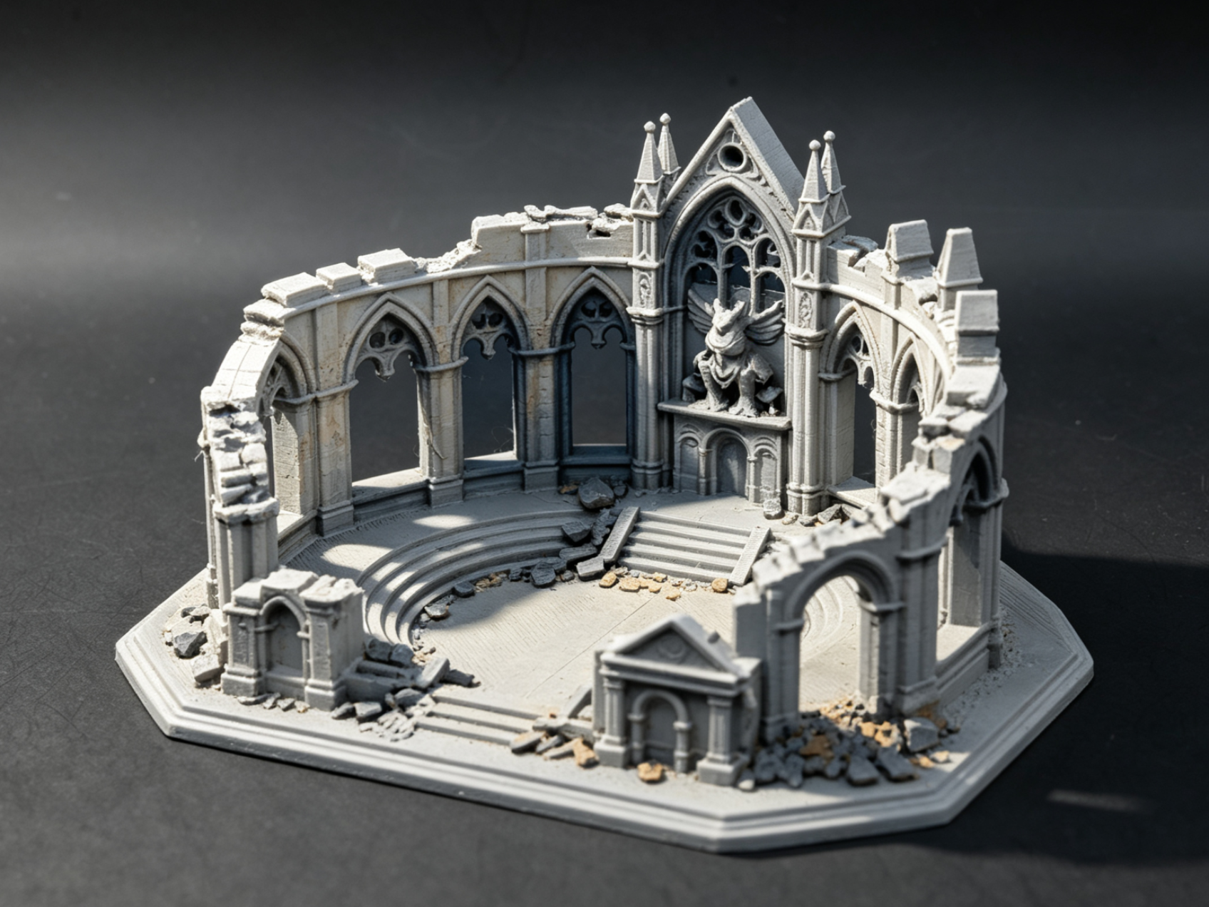 哥特大教堂废墟 3D model