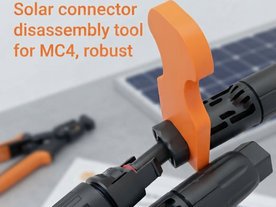 Solar connector disassembly tool for MC4, robust - 3D printed Hand Tools, in stock in India