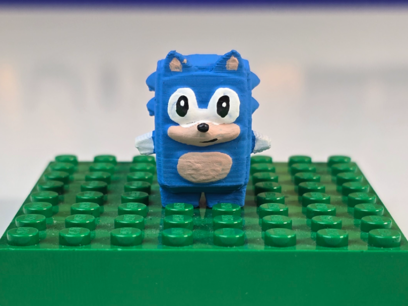 Blue Hedgehog Sprite from Fortnite - 3D printed Sculptures, in stock in India