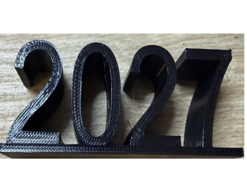 Year number 2027 - Free 3D Print Model - MakerWorld