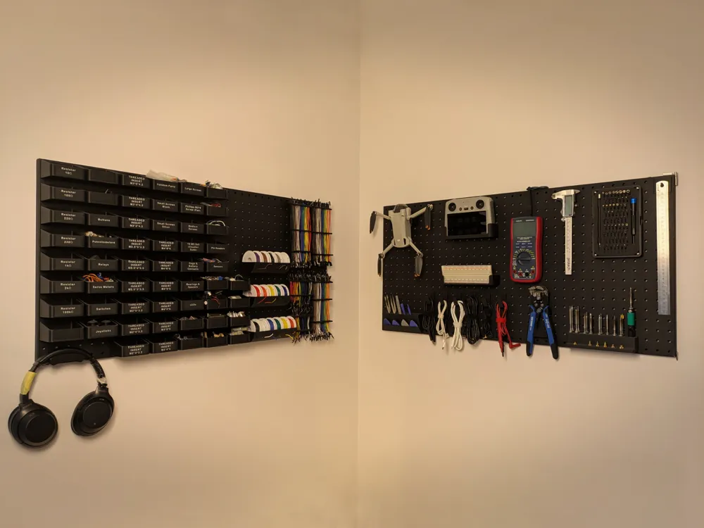 Mini Ruler Print Pegboard Organisation - Free 3D Print Model - MakerWorld