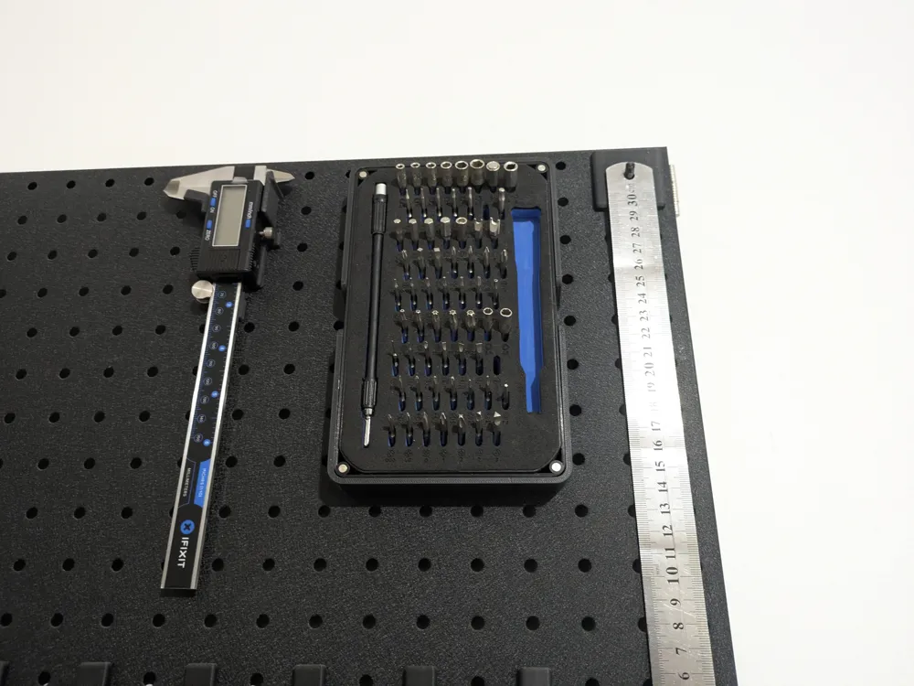 Mini Ruler Print Pegboard Organisation - Free 3D Print Model - MakerWorld