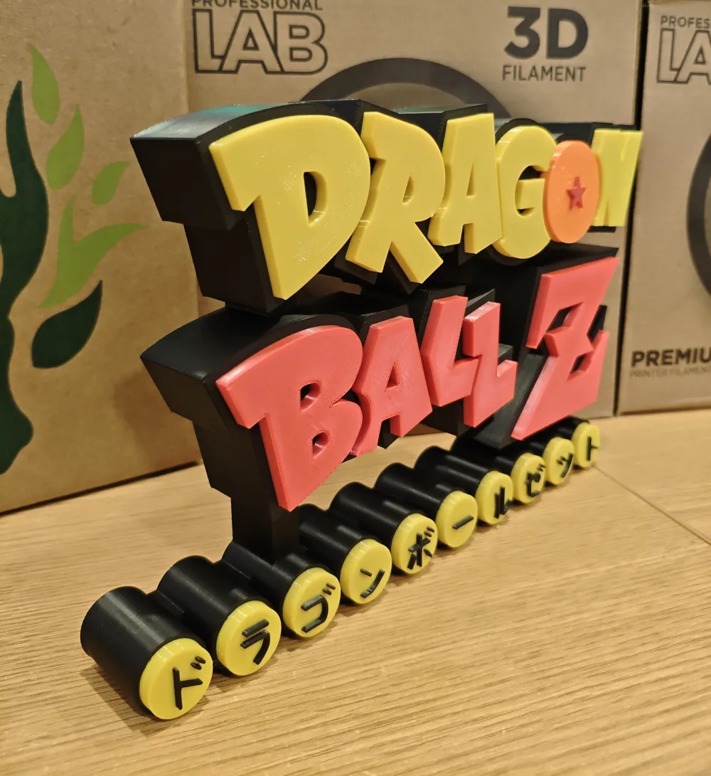 Logo Dragon Ball Z - Free 3D Print Model - MakerWorld