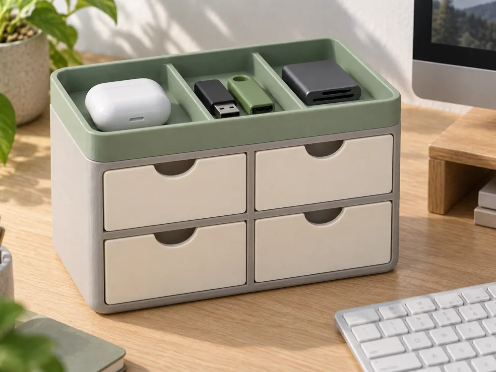 Cajón organizador digital de escritorio - Modelo de impresión 3D ...