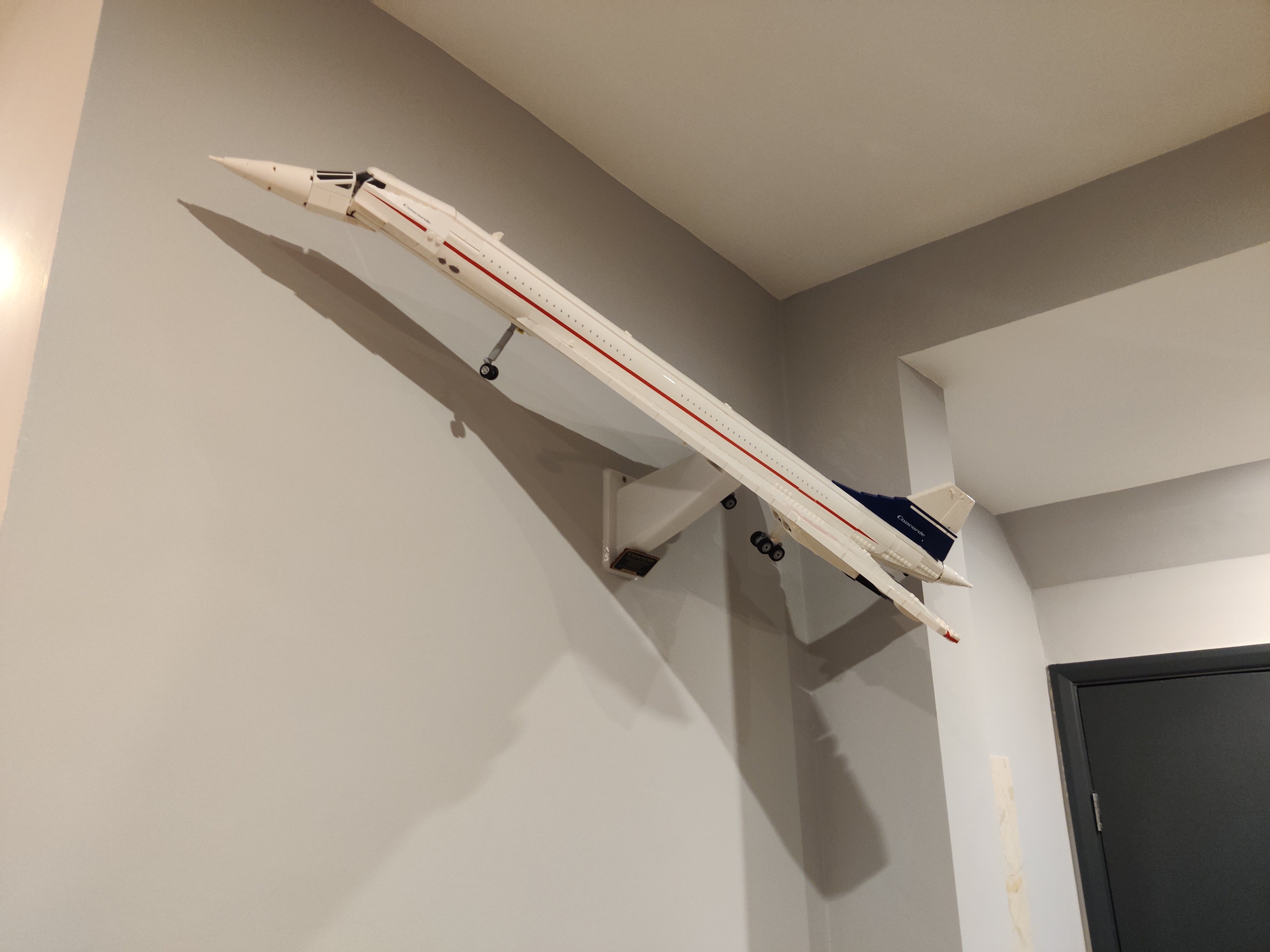 Lego Concorde Wall Mount Display 3D model