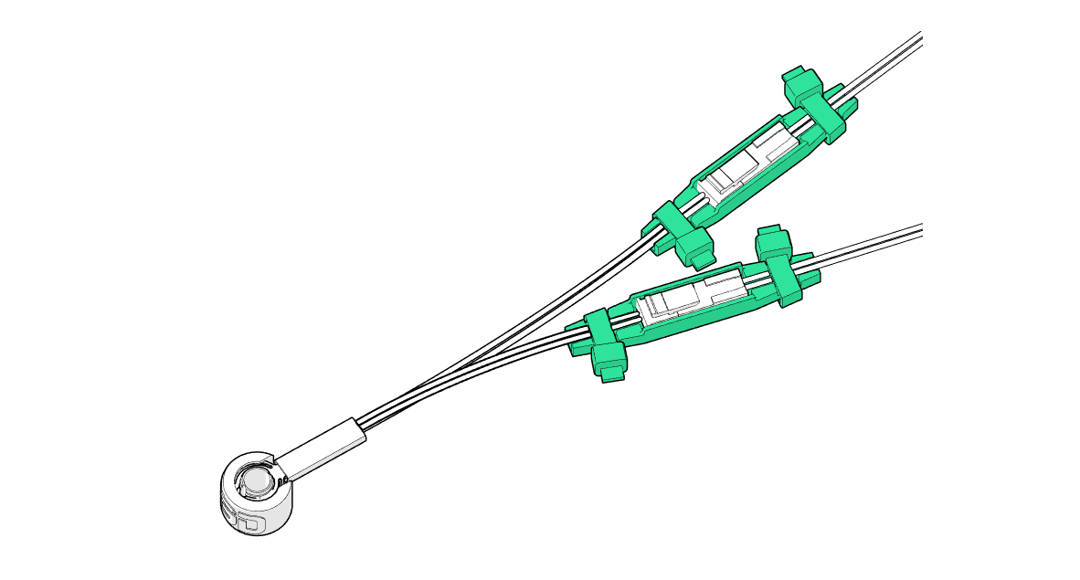Connector Clips for HeaterCore Wiring 3D model