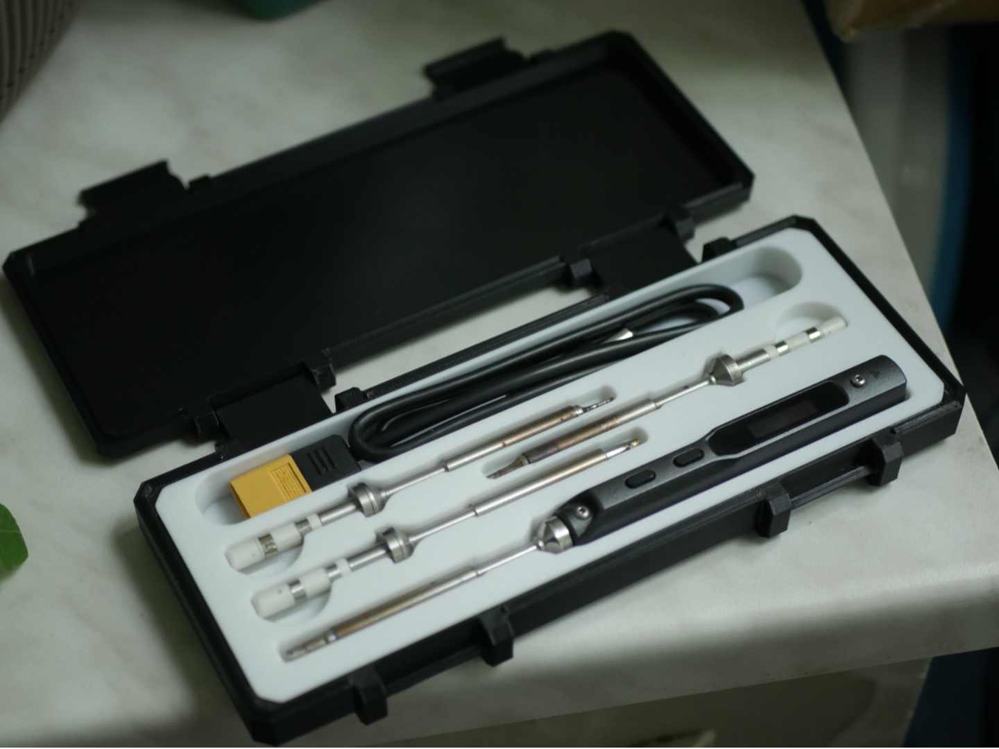 TS100 soldering iron print in place box 3D model