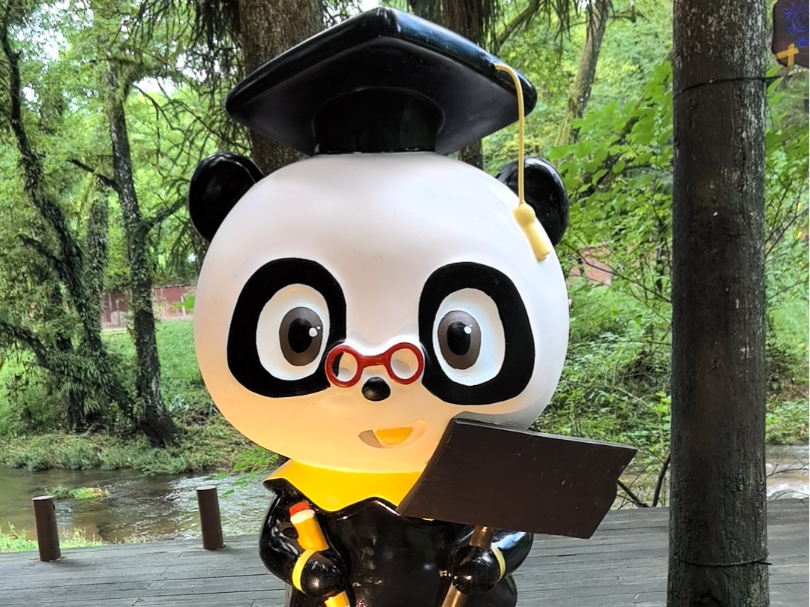 熊猫卡通雕塑熊猫,玄武可打印,户外摆件提示牌, 3D model