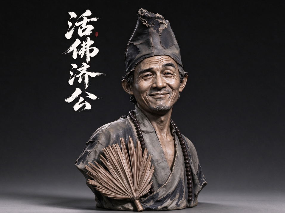 活佛济公   半身像 3D model