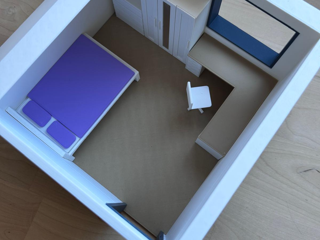Kinderzimmer mit Schreibtisch 3D model
