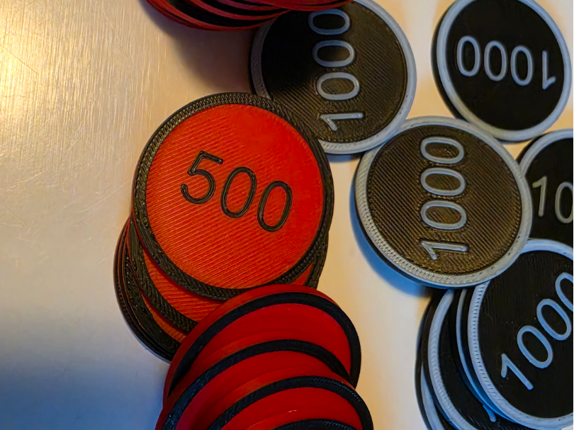 poker chips 3D model