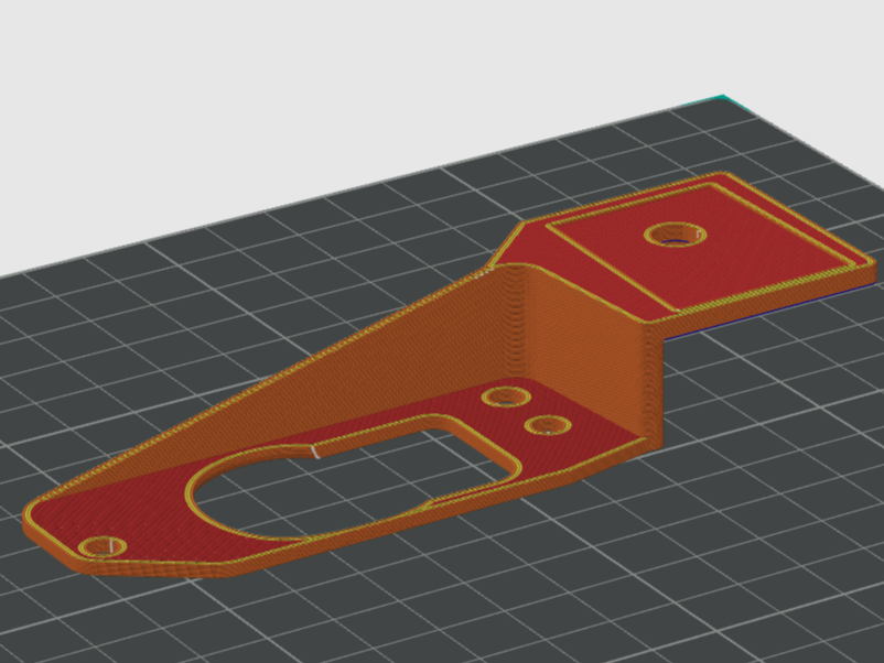 Suporte para câmera de ré para Mitsubishi Lancer 3D model