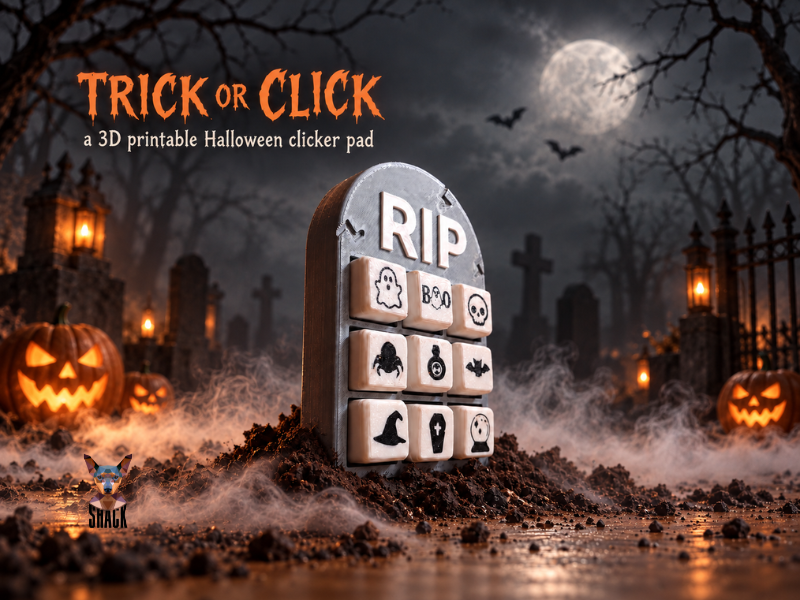 TRICK OR CLICK - HALLOWEEN CLICKER PAD 3D model