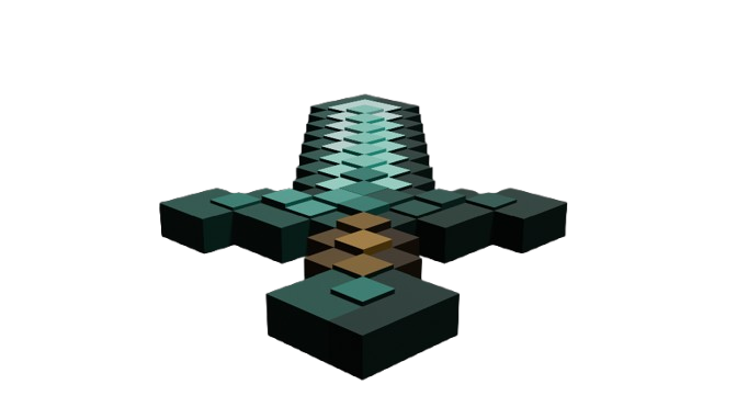 Minecraft Diamond Sword 3D model